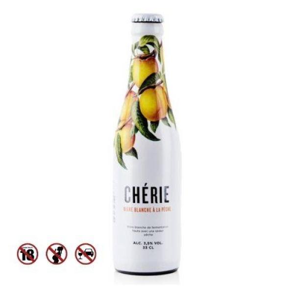 Bia bỉ cherie đào 330ml